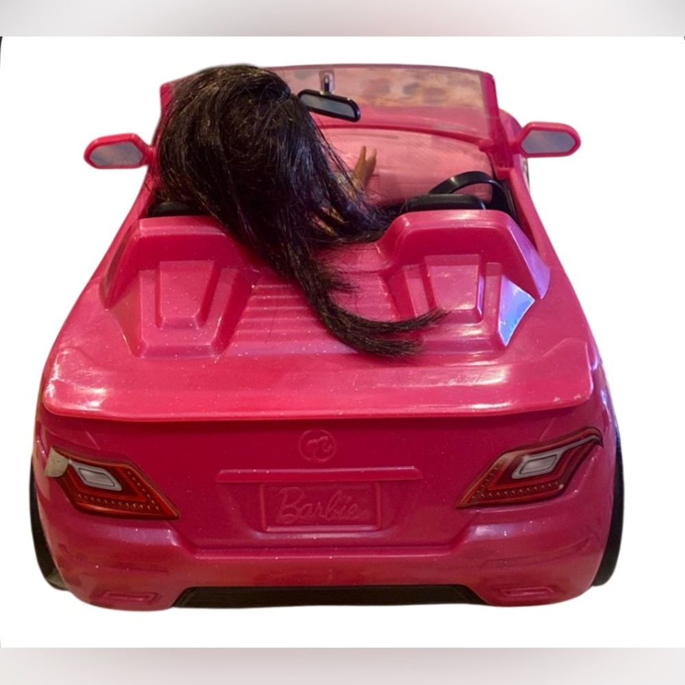 ๐ Mattel Barbie Convertible Pink Push Car (DVX59) Doll Car, Doll, Accessory Kit - Picture 6 of 13